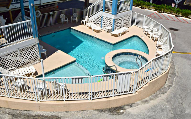 Sunchase Condo Pool Arial Back View